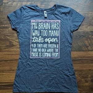 NWOT Too Many Tabs Open Shirt